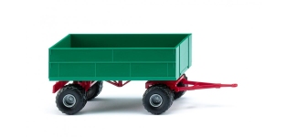 Wiking 038836 - H0 - Landwirtschaftlicher Anhänger - grün
